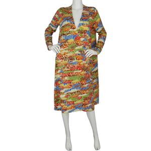LuLaRoe Rainbow Sarah 70s Style Knit Duster Robe Coat Jacket